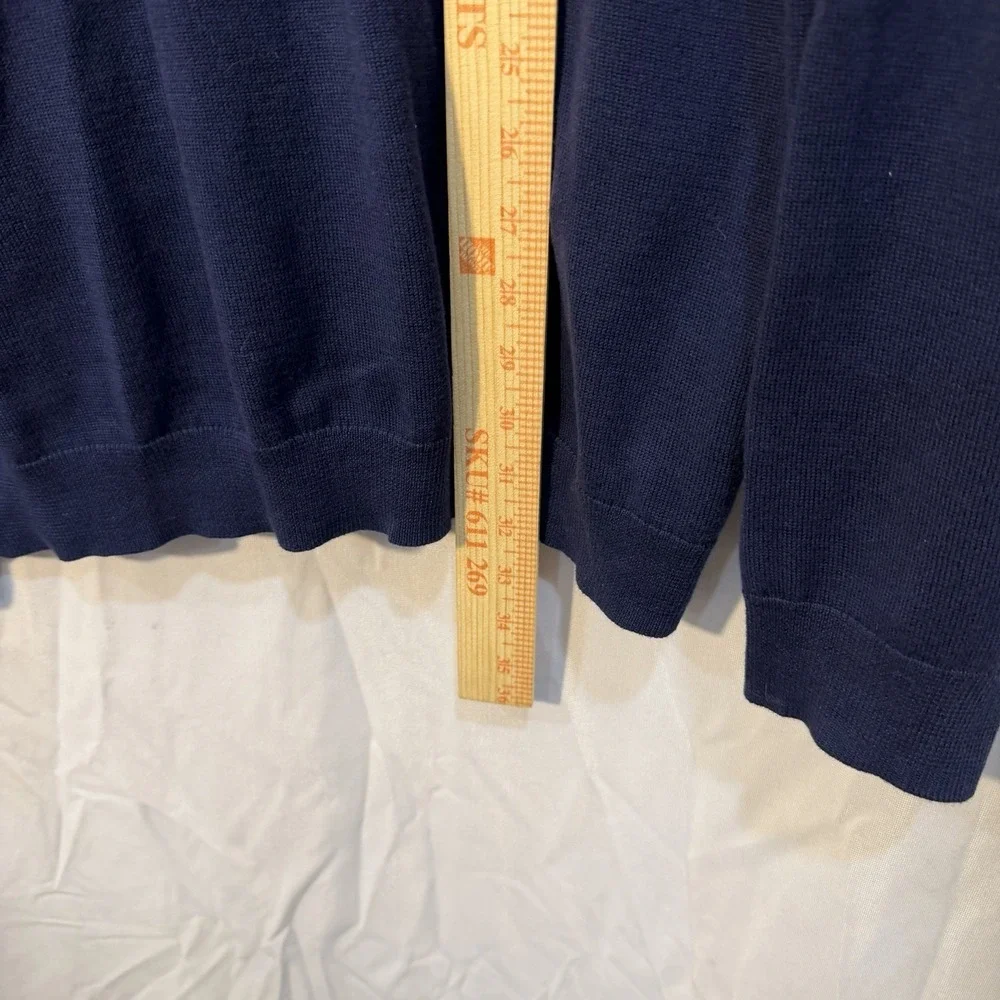 Alfani Mens Quarter-Zip Knit Sweater Navy Stretch‎ 2XL